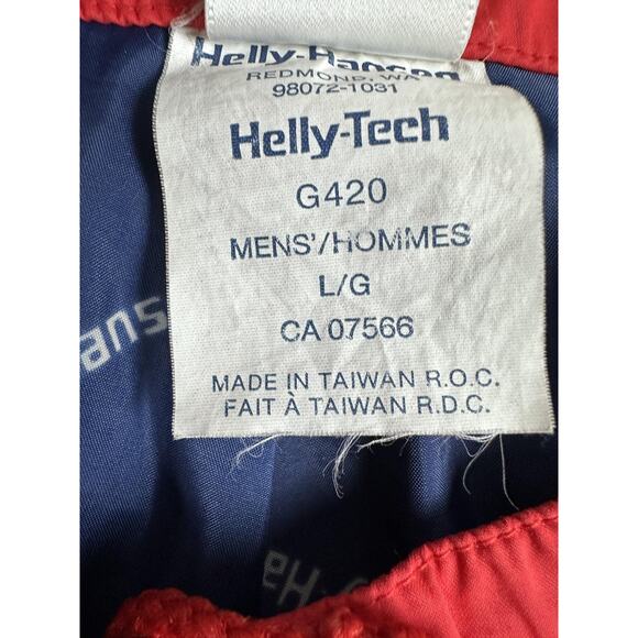 Helly Hansen Pants Mens Large Red Helly-Tech Waterproof Rain Ankle Zip G420 - Picture 11 of 16